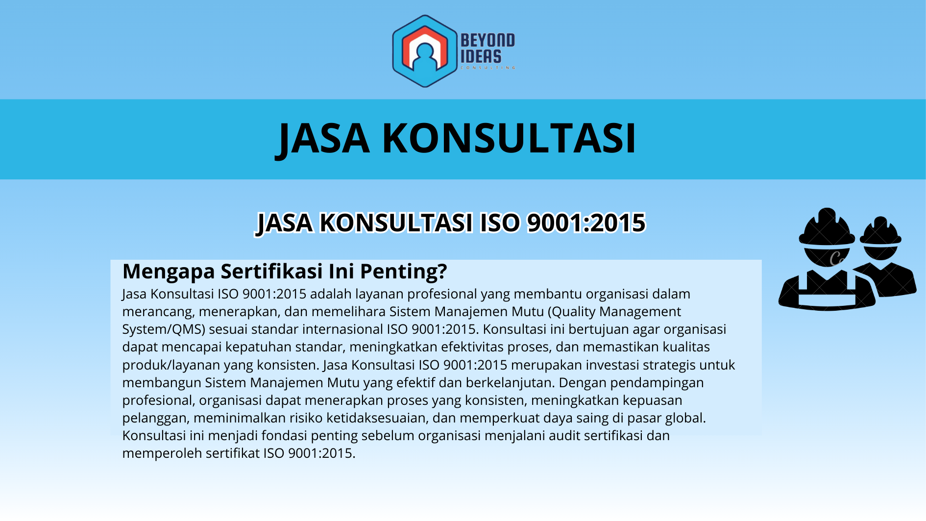Jasa Konsultasi ISO 9001:2015
