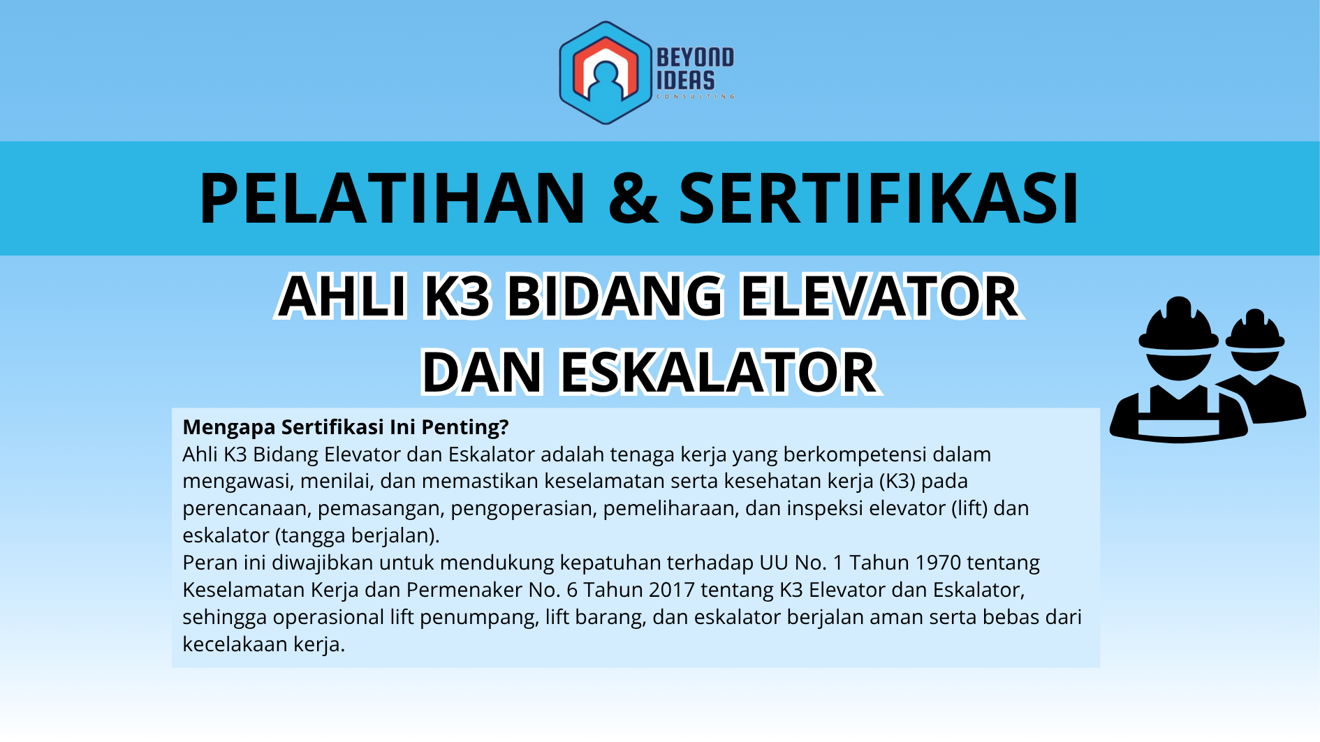 Ahli K3 Bidang Elevator dan Eskalator