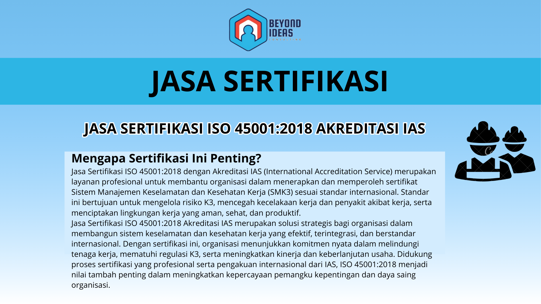 Jasa Sertifikasi ISO 45001:2018 Akreditasi IAS