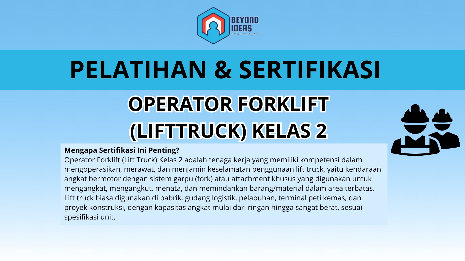 Operator Forklift (Lifttruck) kelas 2