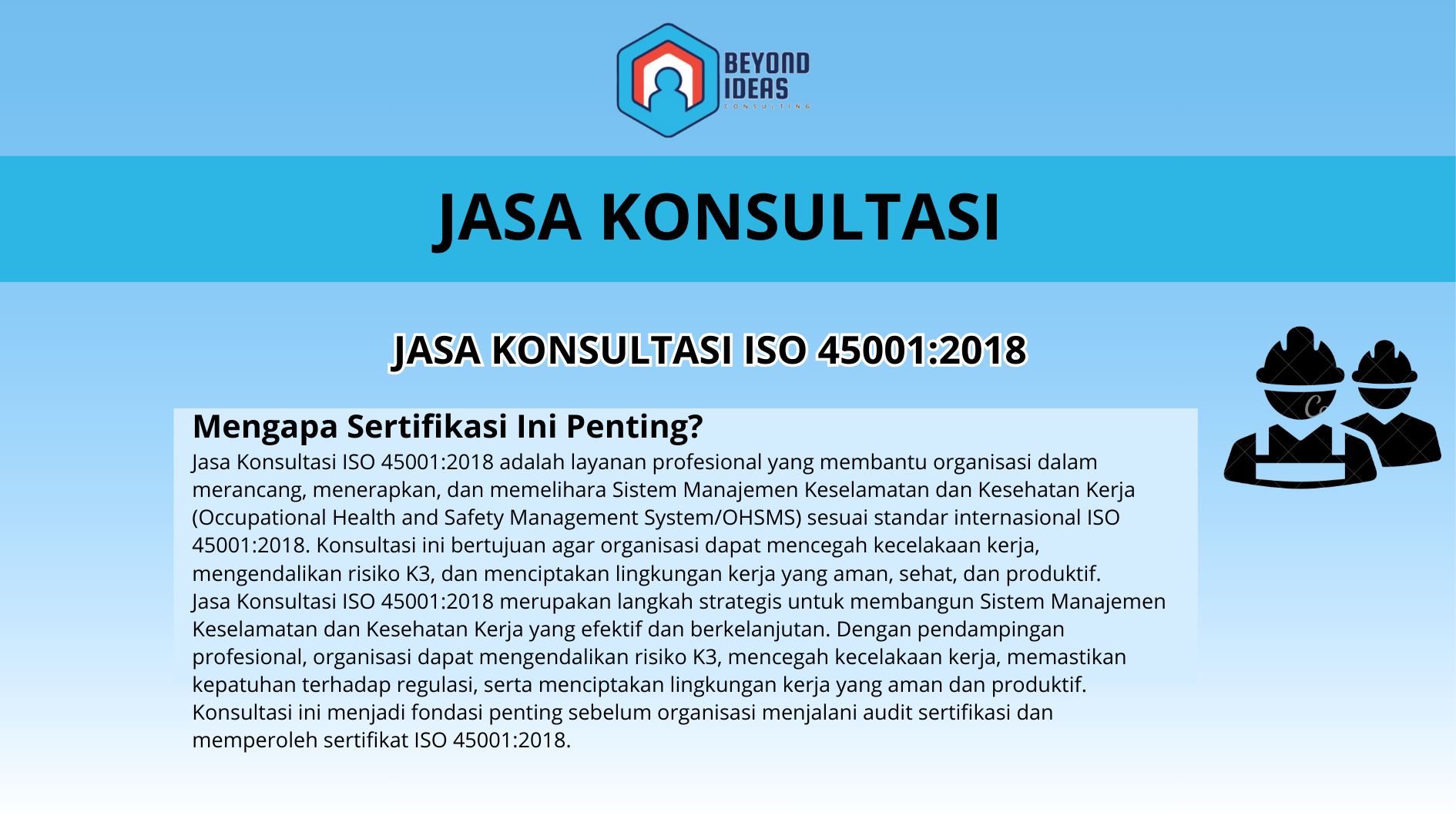 Jasa Konsultasi ISO 45001:2018