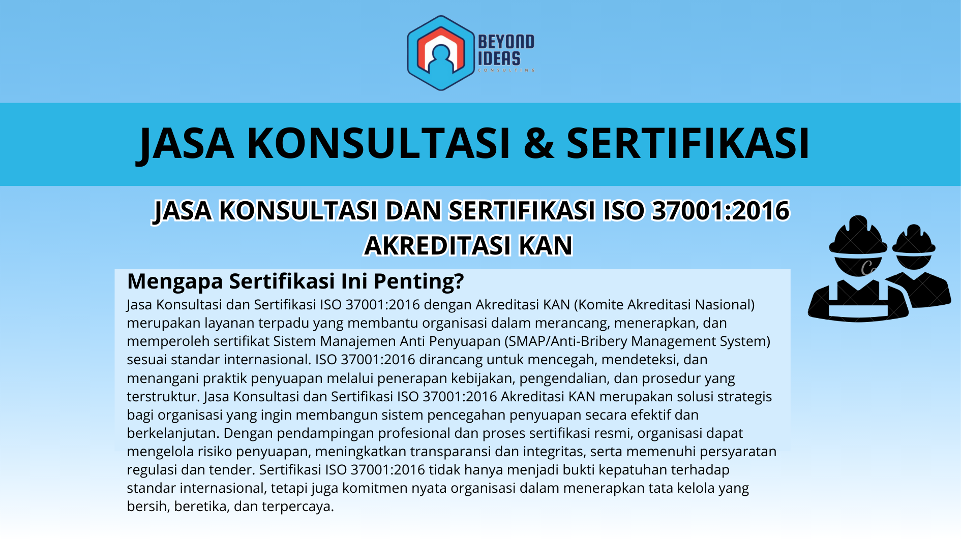 Jasa Konsultasi dan Sertifikasi ISO 37001:2016 Akreditasi KAN