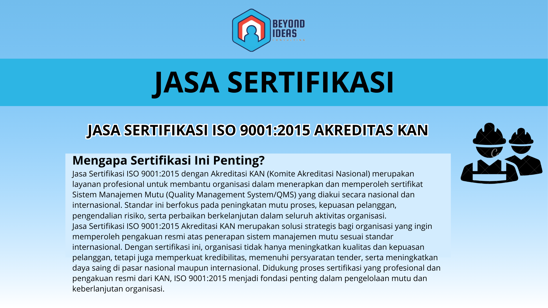 Jasa Sertifikasi ISO 9001:2015 Akreditas KAN