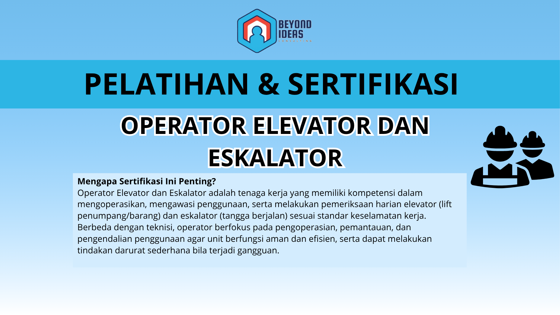 Operator Elevator dan Eskalator