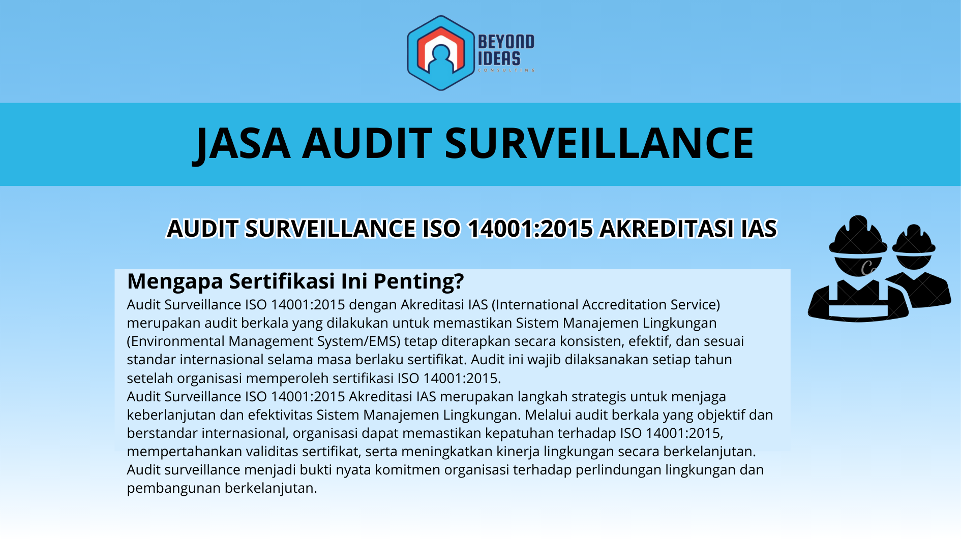 AUDIT SURVEILLANCE ISO 14001:2015 Akreditasi IAS