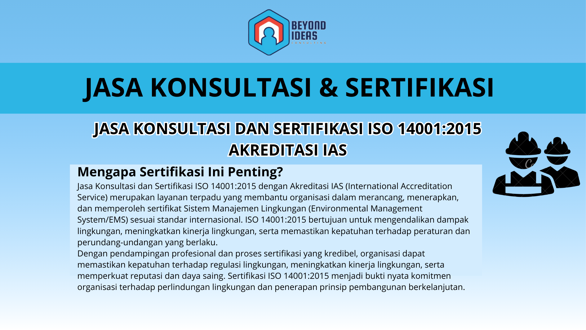 Jasa Konsultasi dan Sertifikasi ISO 14001:2015 Akreditasi IAS