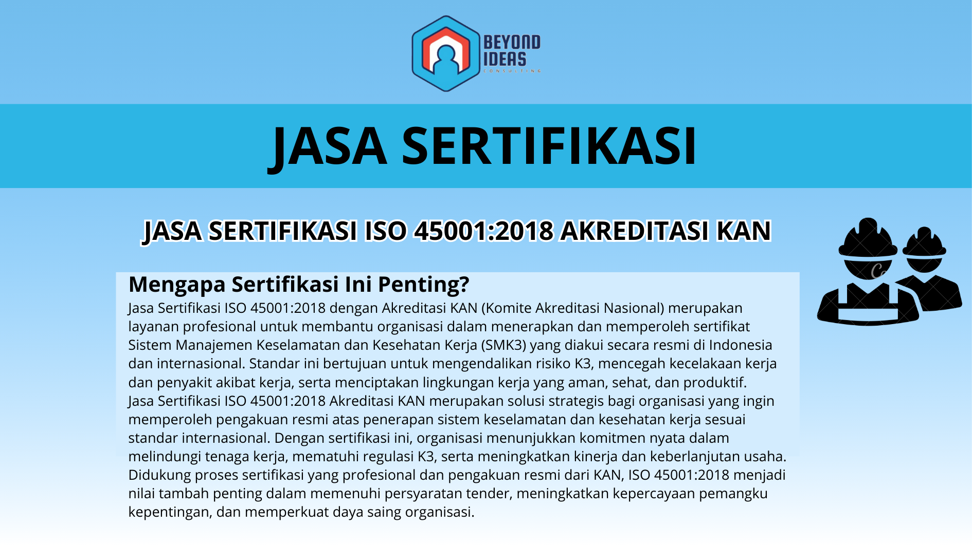Jasa Sertifikasi ISO 45001:2018 Akreditasi KAN