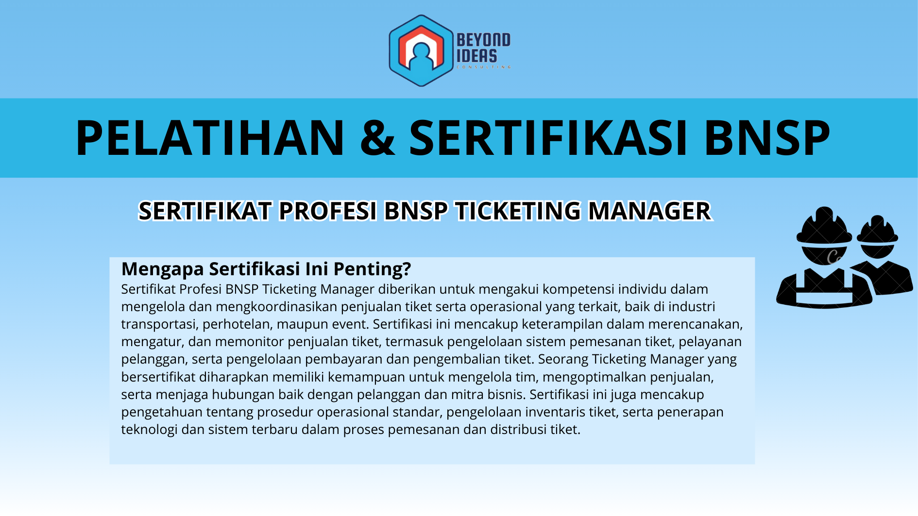 Sertifikat Profesi BNSP Ticketing Manager
