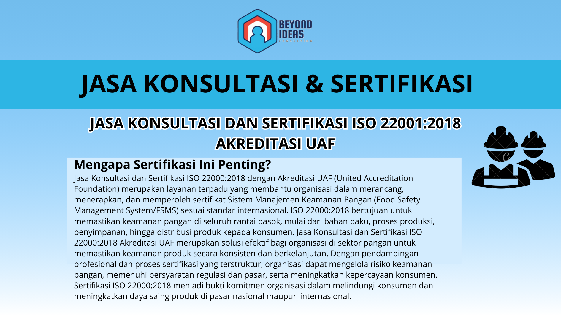 Jasa Konsultasi dan Sertifikasi ISO 22001:2018 Akreditasi UAF