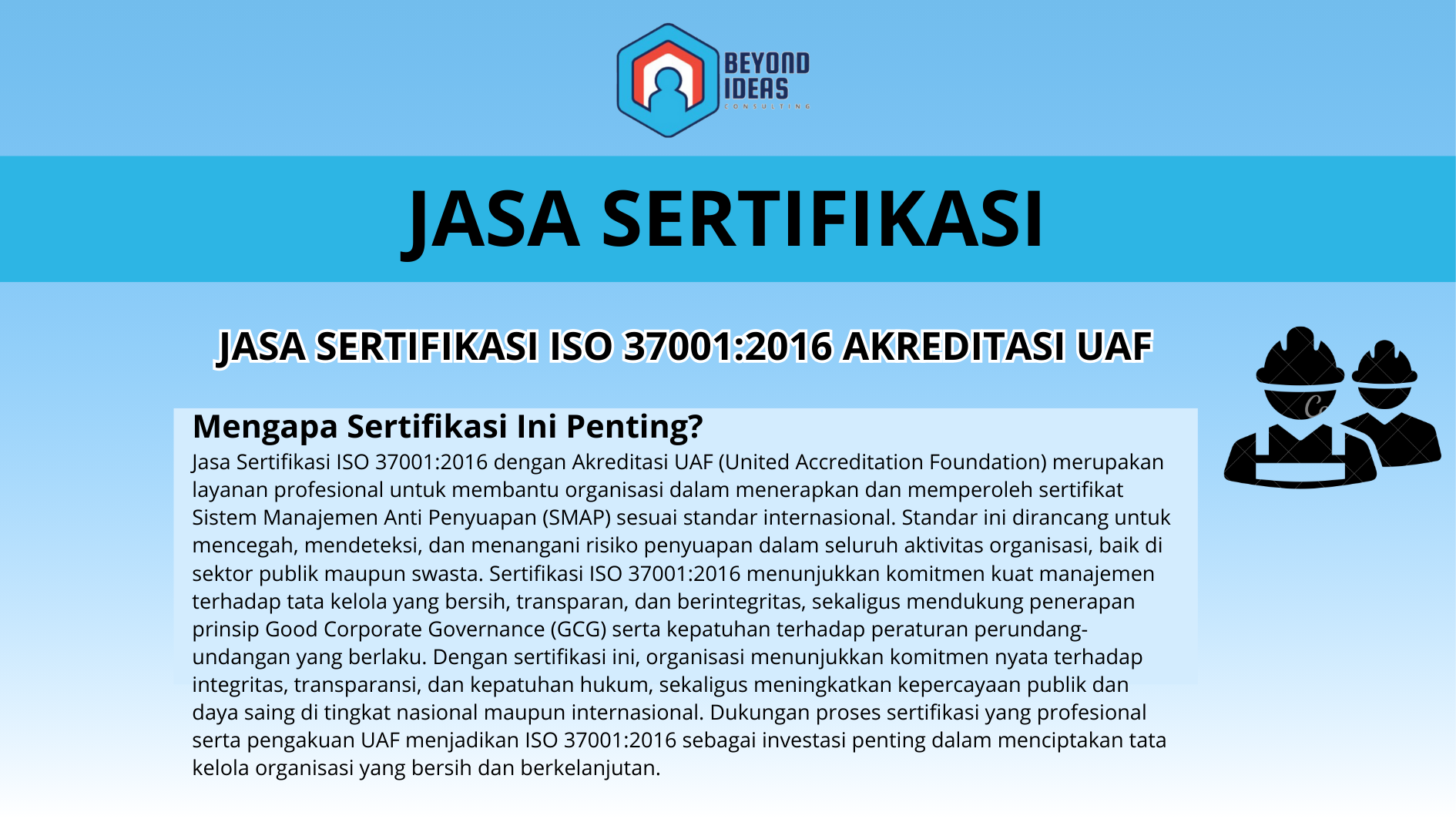Jasa Sertifikasi ISO 37001:2016 Akreditasi UAF