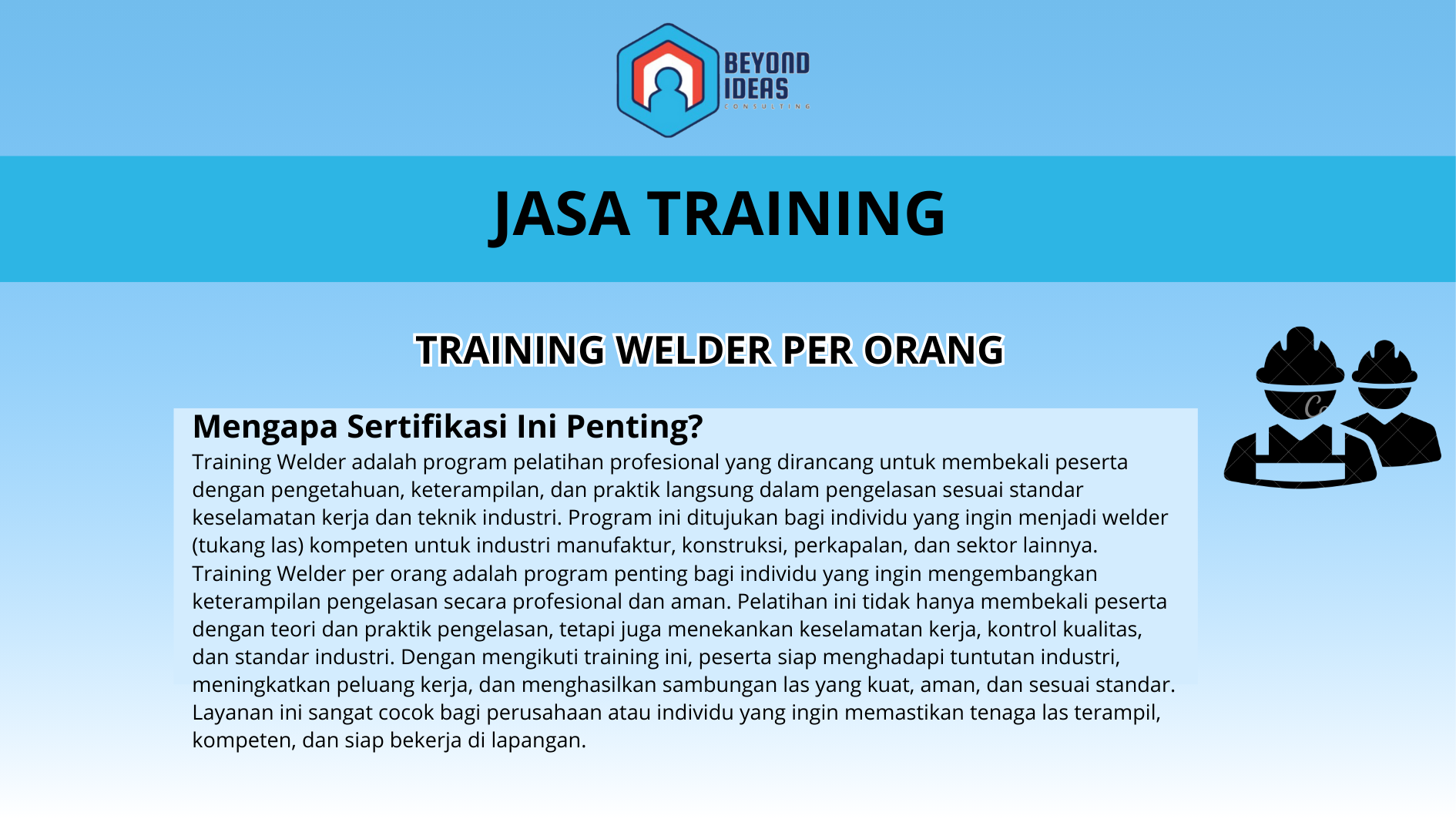 Training Welder per orang