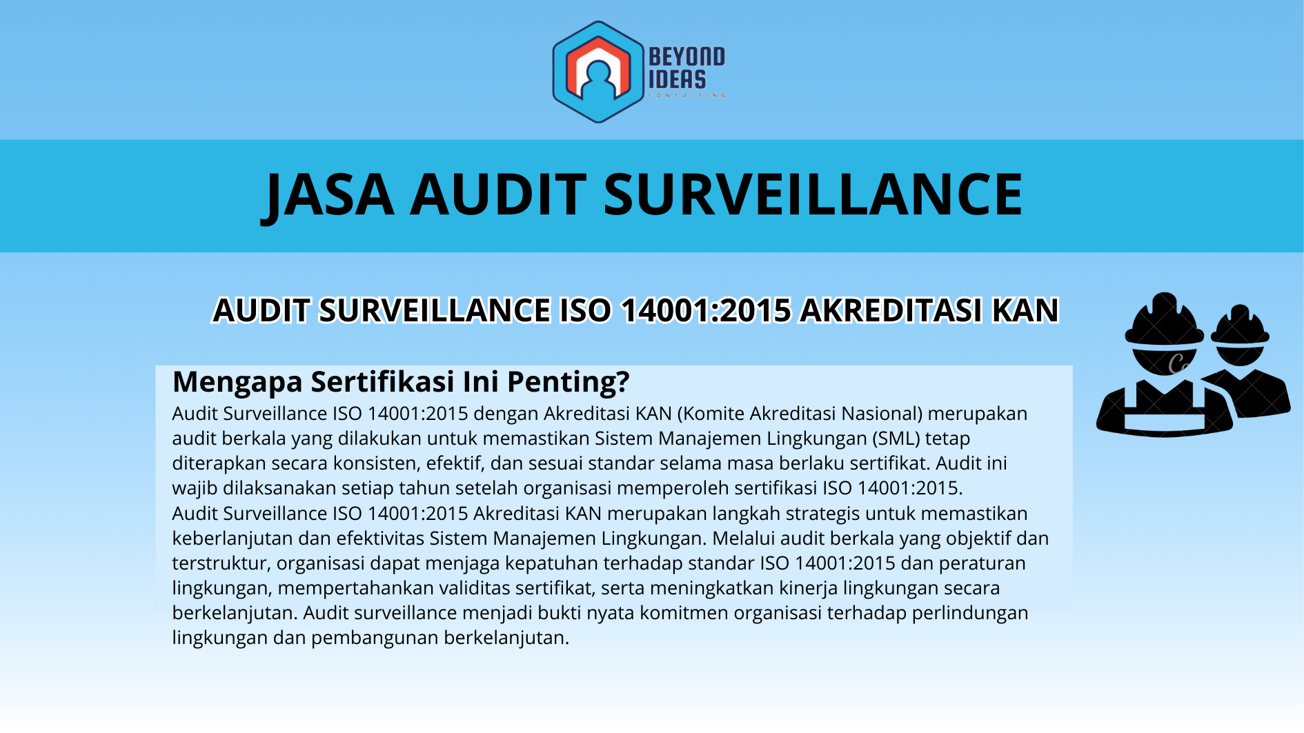 AUDIT SURVEILLANCE ISO 14001:2015 Akreditasi KAN