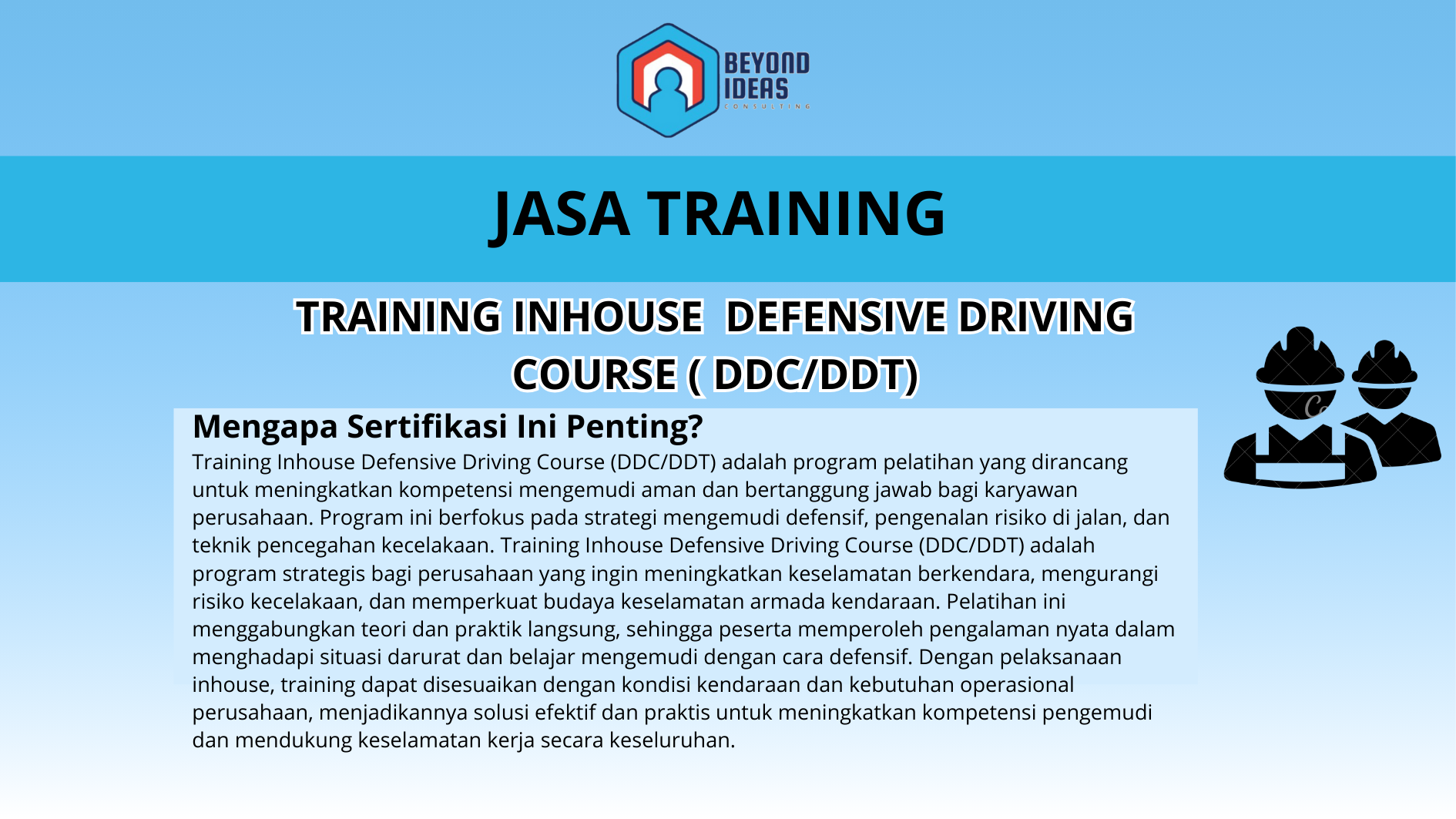 Training Inhouse  Defensive Driving  Course ( DDC/DDT)
