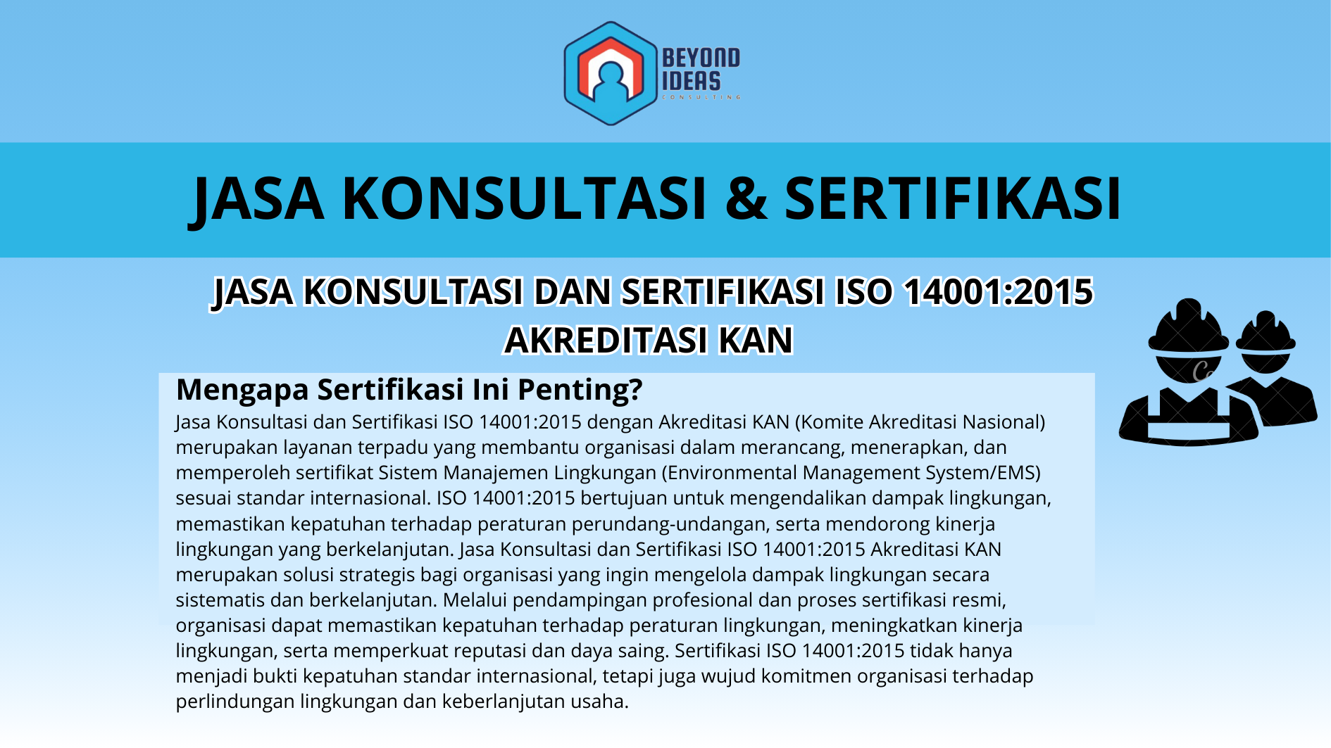 Jasa Konsultasi dan Sertifikasi ISO 14001:2015 Akreditasi KAN