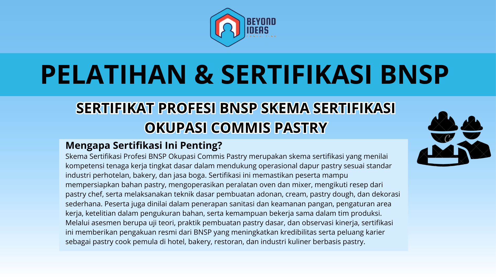 Sertifikat Profesi BNSP SKEMA SERTIFIKASI OKUPASI COMMIS PASTRY