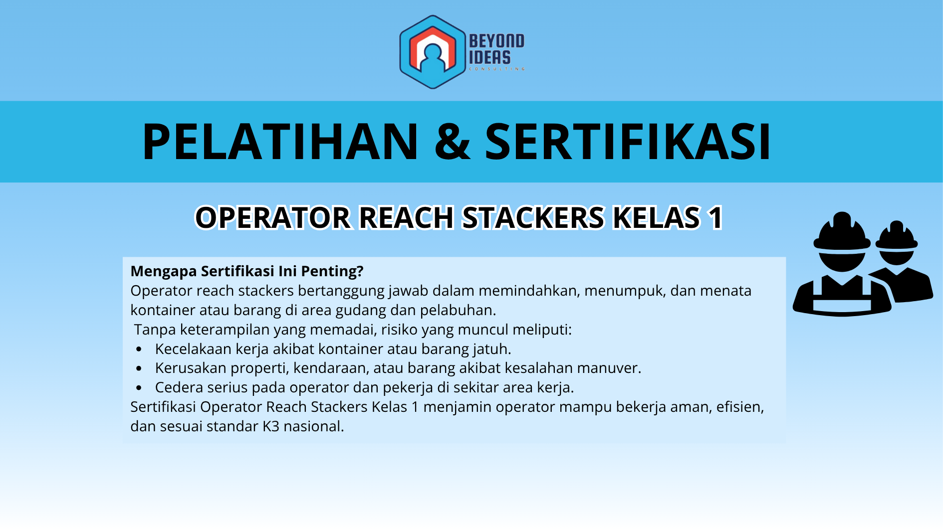 Operator Reach Stackers kelas 1