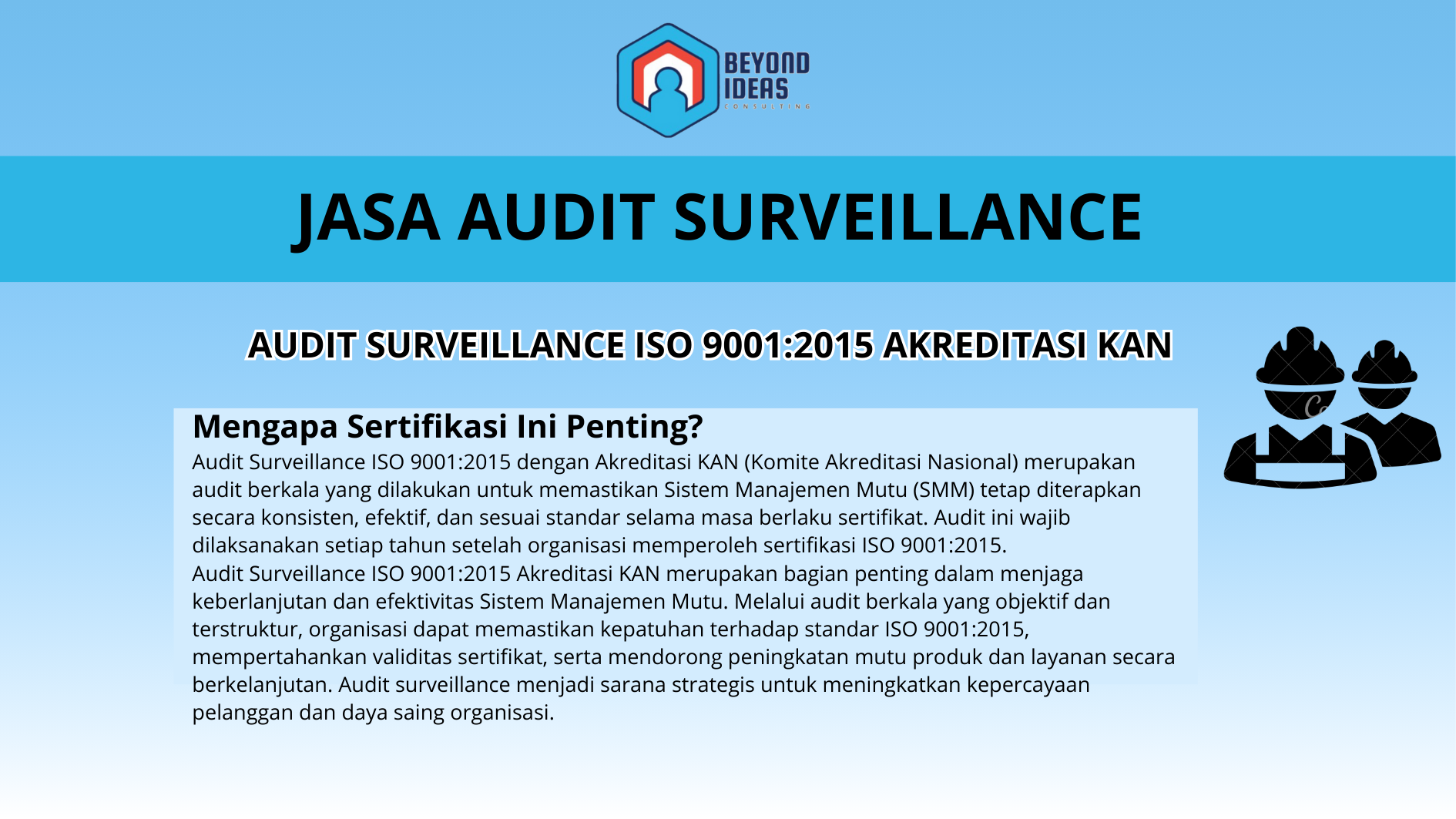 AUDIT SURVEILLANCE ISO 9001:2015 Akreditasi KAN