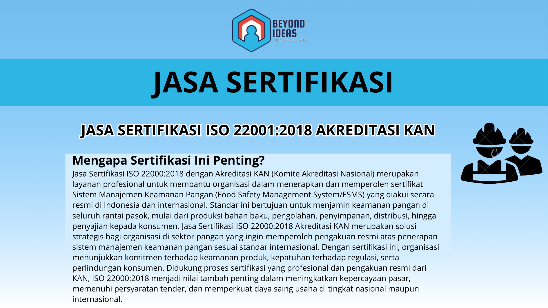 Jasa Sertifikasi ISO 22001:2018 Akreditasi KAN