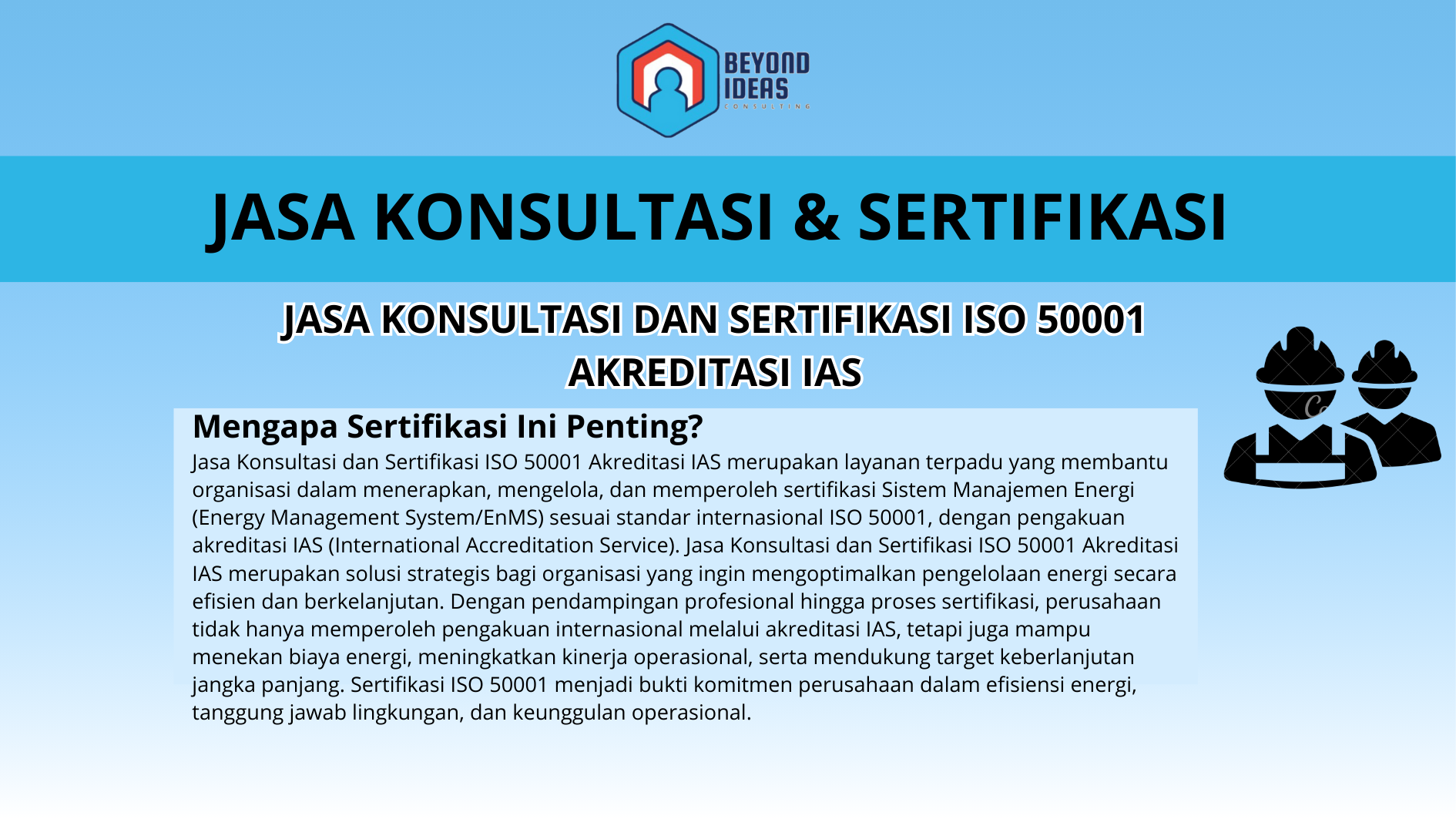 Jasa Konsultasi dan Sertifikasi ISO 50001 Akreditasi IAS